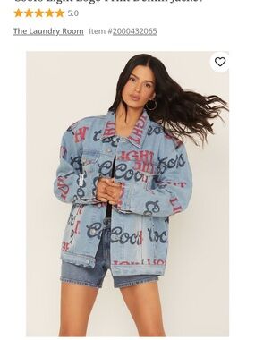 Coors light printer denim jacket